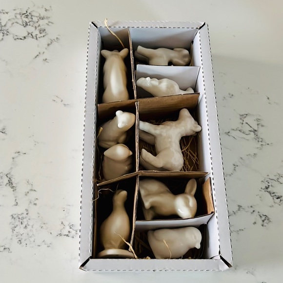 Creative Co-Op Stoneware Barnyard Animals Set of 9 - Picture 8 of 12